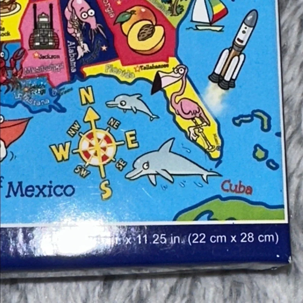 Cra-Z-Art USA Map Puzzle 60 Piece United States Geography Educational Jigsaw